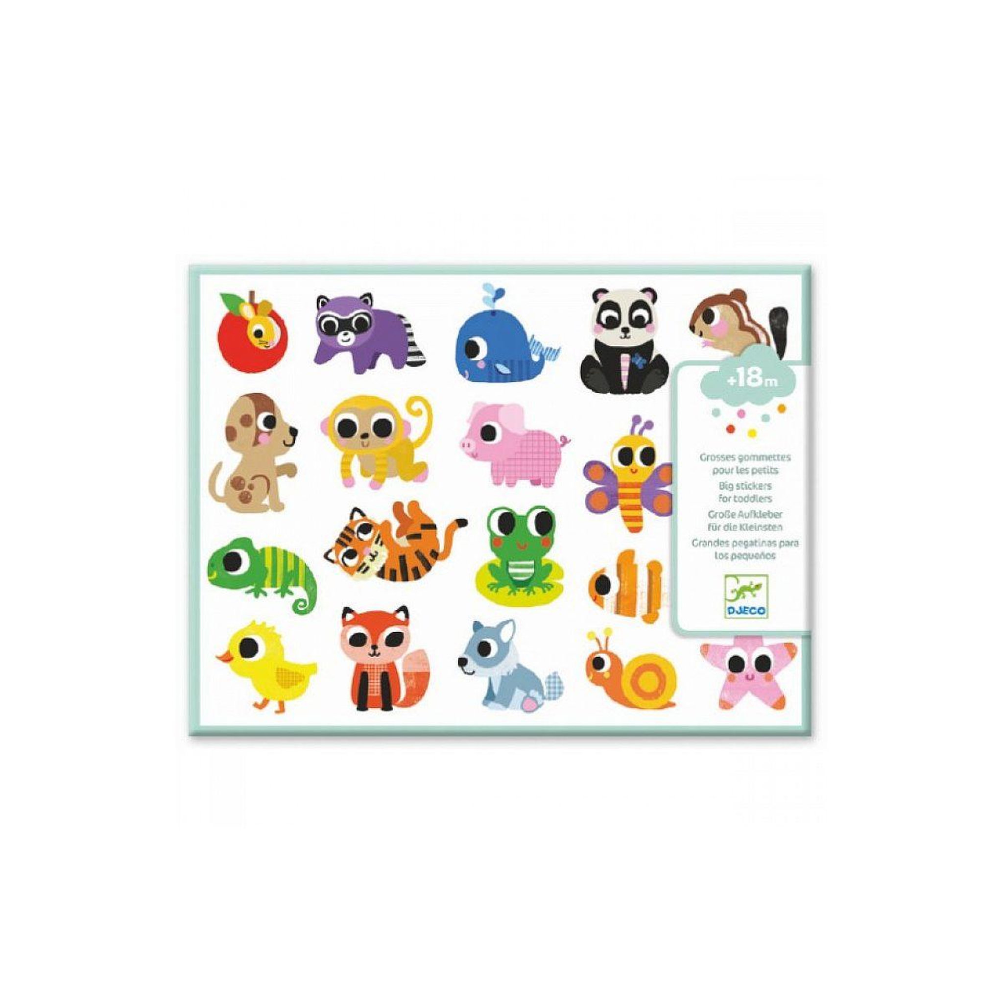 Djeco Grosses gommettes bebes animaux