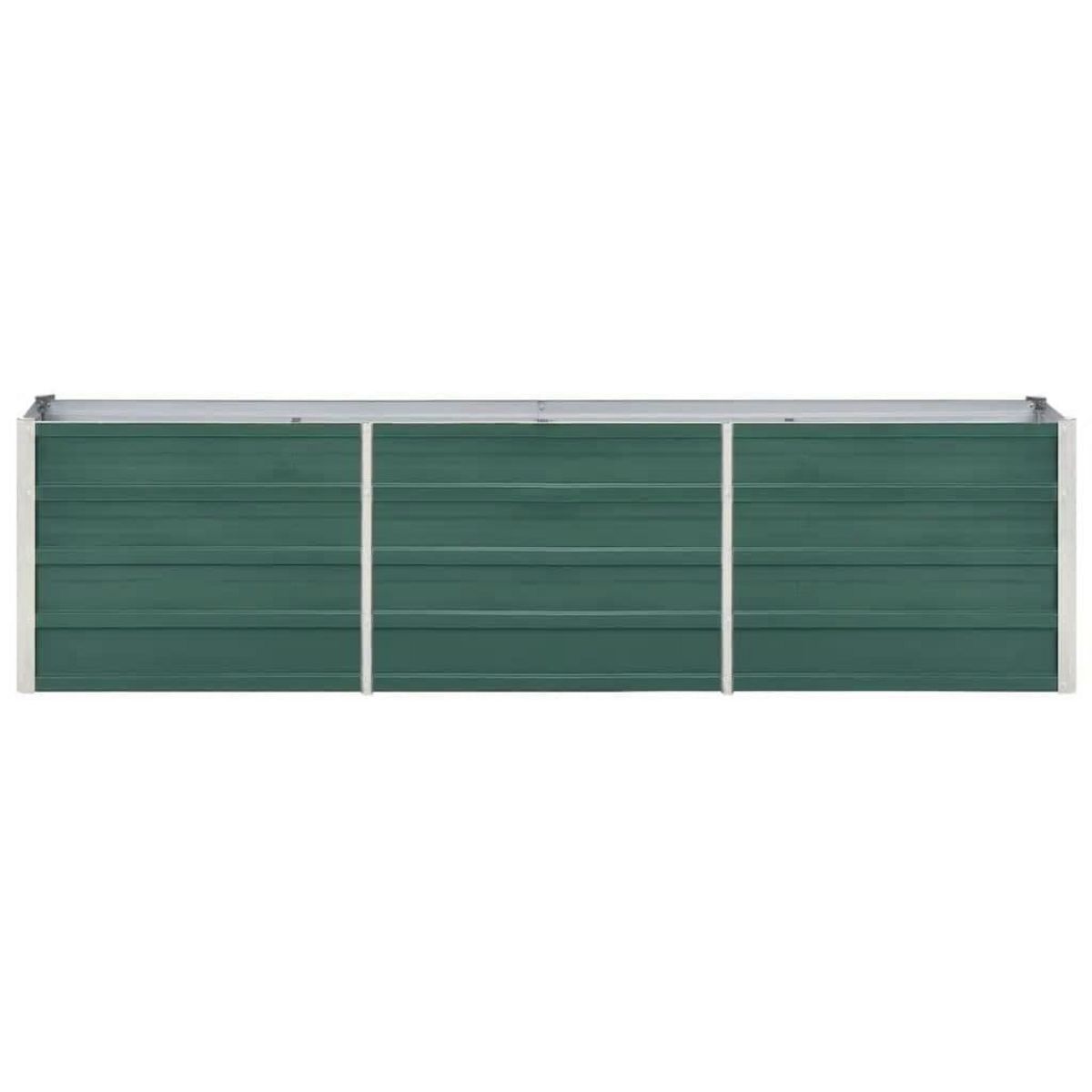 VIDAXL Lit sureleve de jardin Acier galvanise 240x40x45 cm Vert