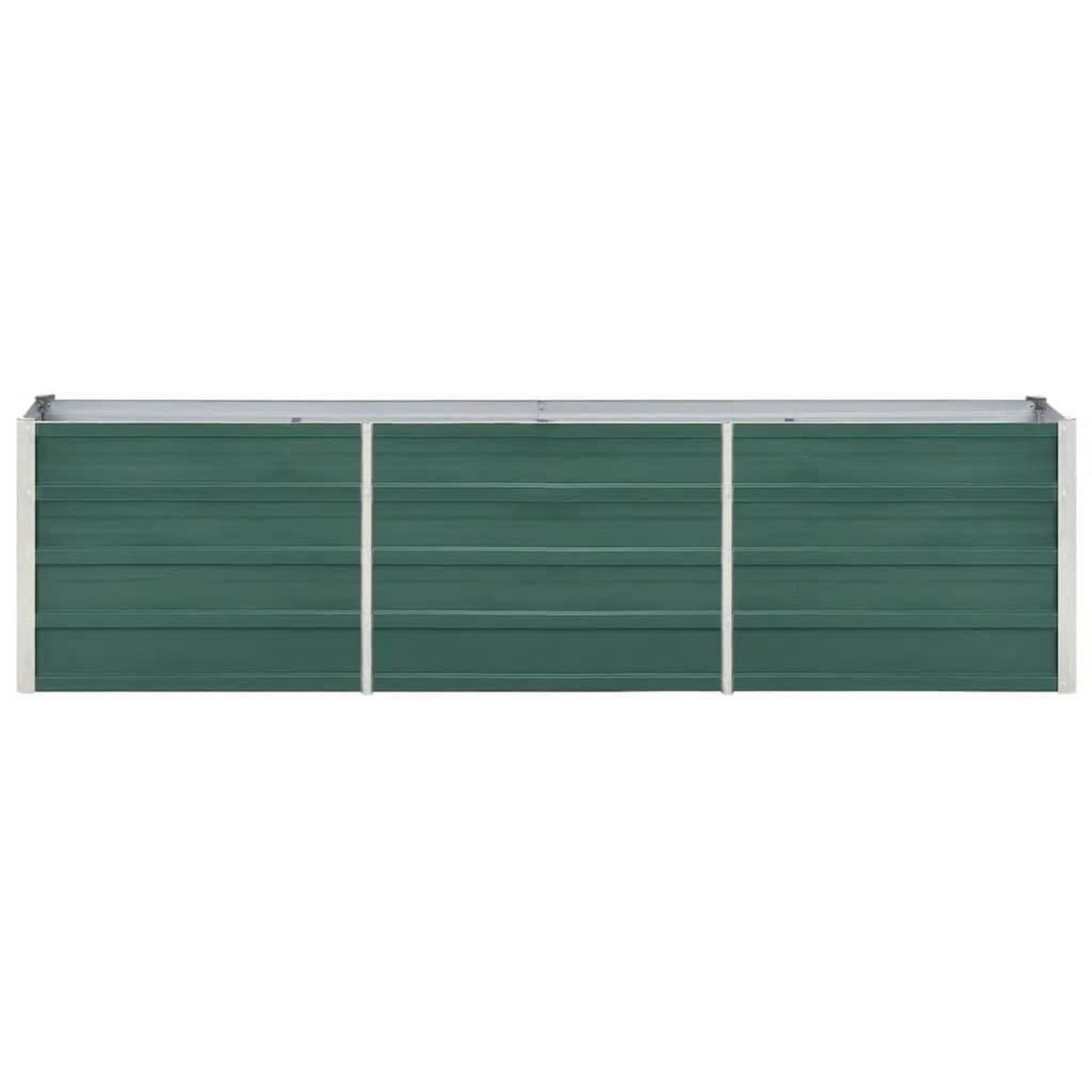 VIDAXL Lit sureleve de jardin Acier galvanise 240x40x45 cm Vert