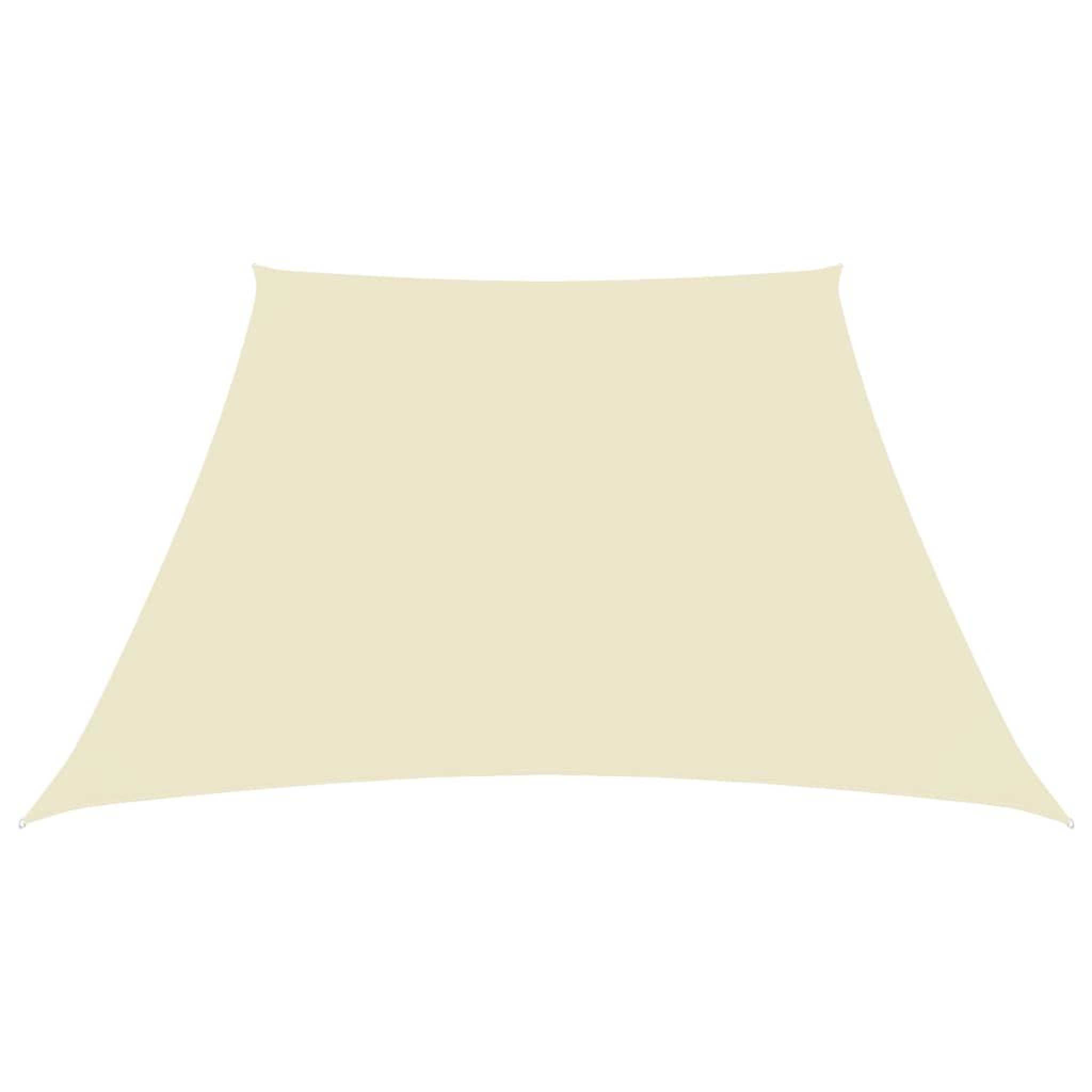 Voir la diapositive 2 : VIDAXL Voile de parasol Tissu Oxford trapeze 3/4x3 m Creme