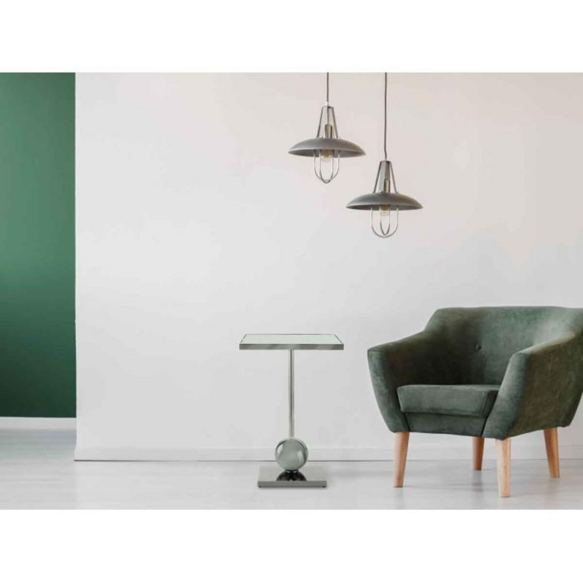 Paris Prix Table d'Appoint Design  Leva  62cm Gris