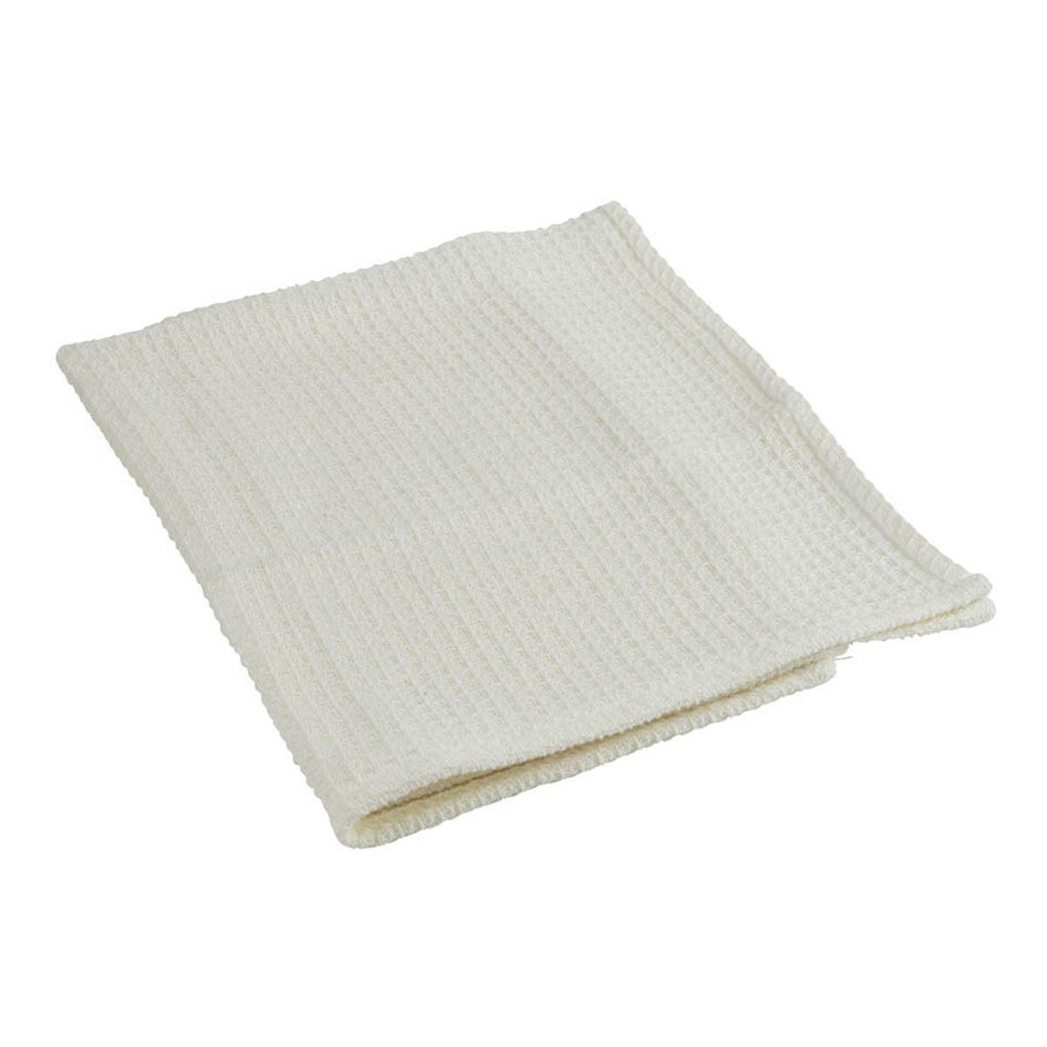 HOMEA Serpillière en coton  nid d'abeille  70cm blanc