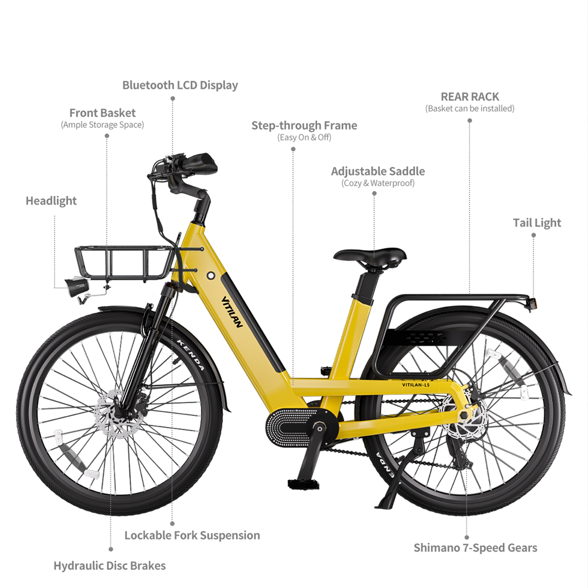 Voir la diapositive 6 : VITILAN Vélo électrique urbain VITILAN L5