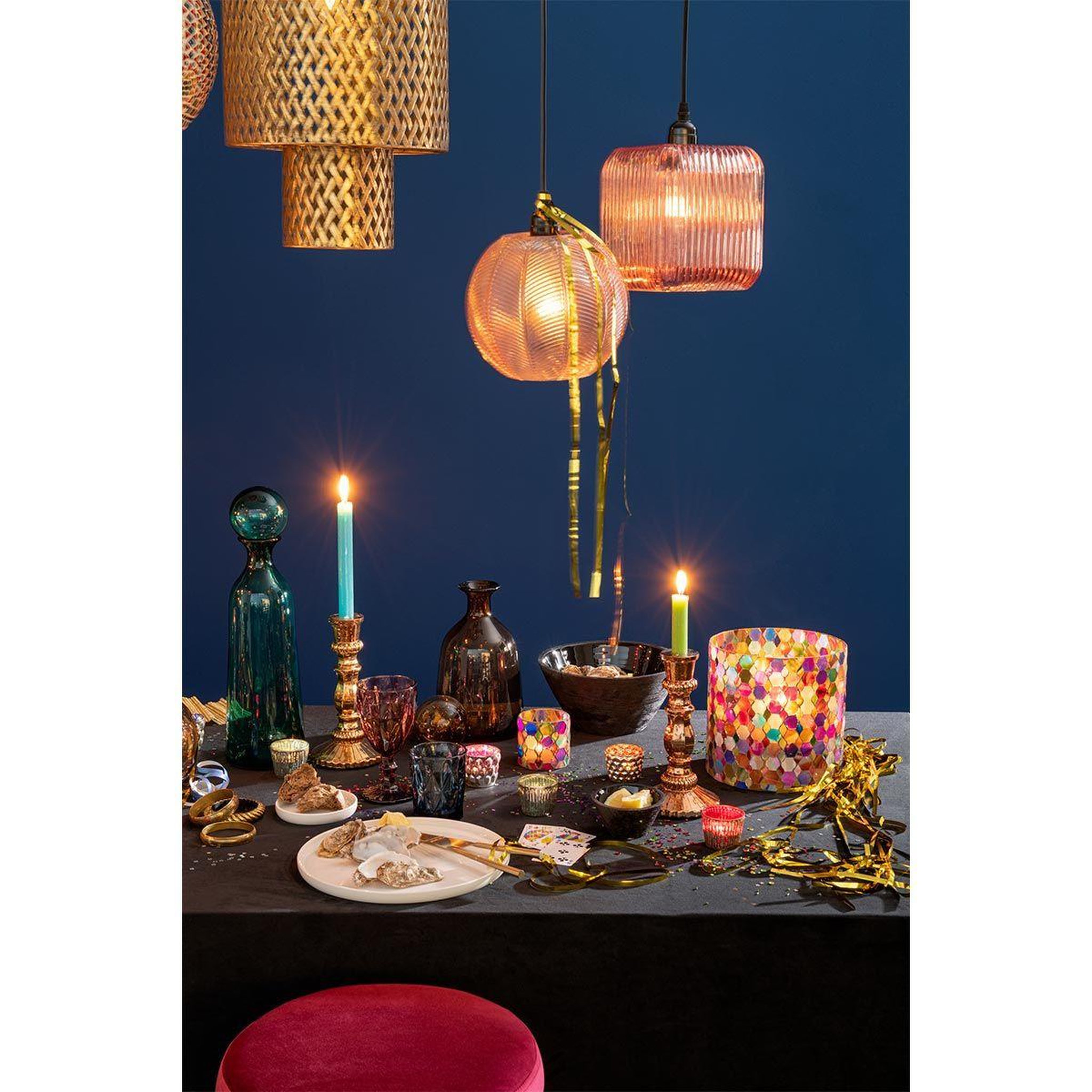 Voir la diapositive 5 : J-LINE Bouteille avec bouchon uni  joyce  33cm marron