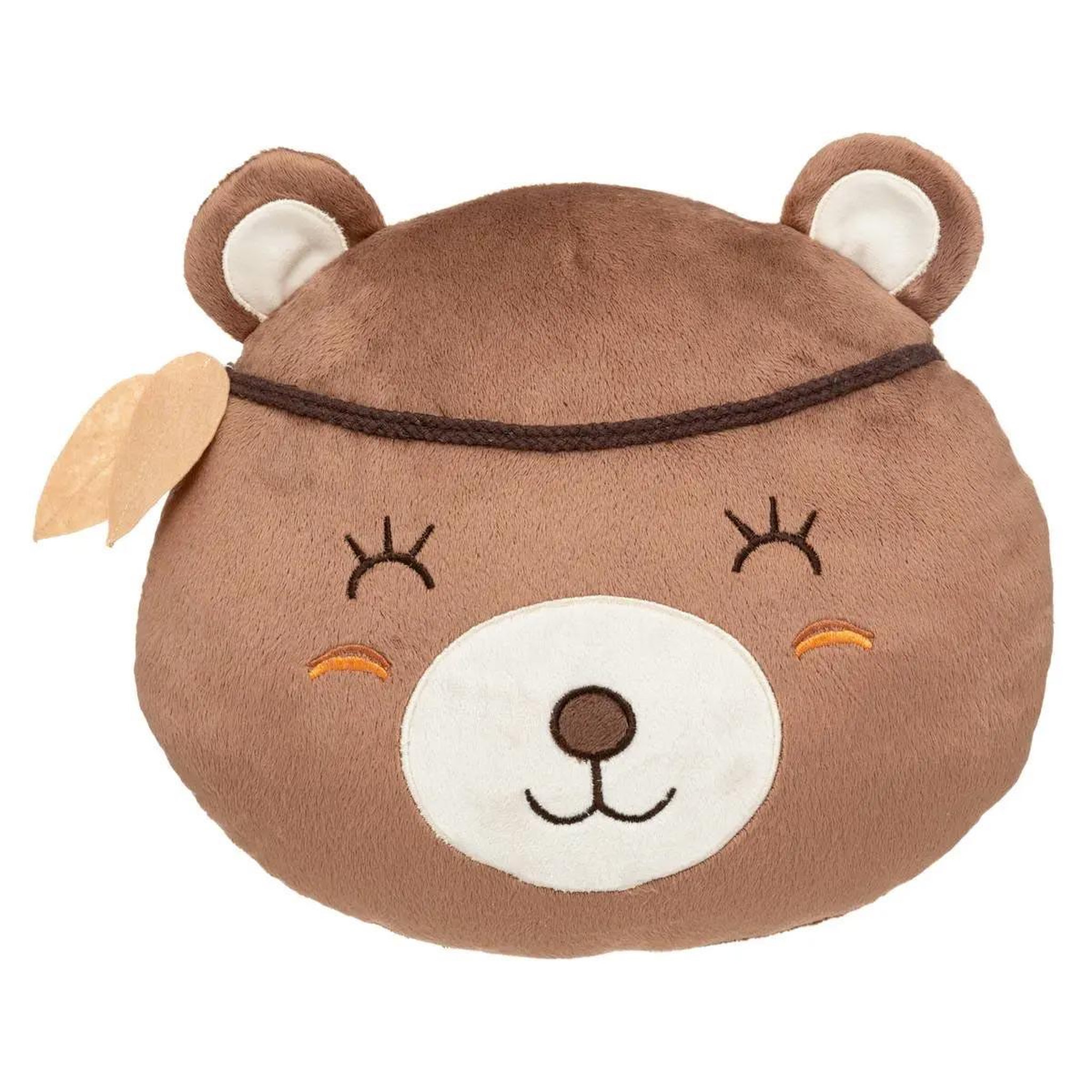 Atmosphera Kids Coussin ours enfant  forêt  27x30cm marron