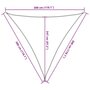 Voir la diapositive 6 : VIDAXL Voile d'ombrage 160 g/m^2 Noir 3x3x3 m PEHD