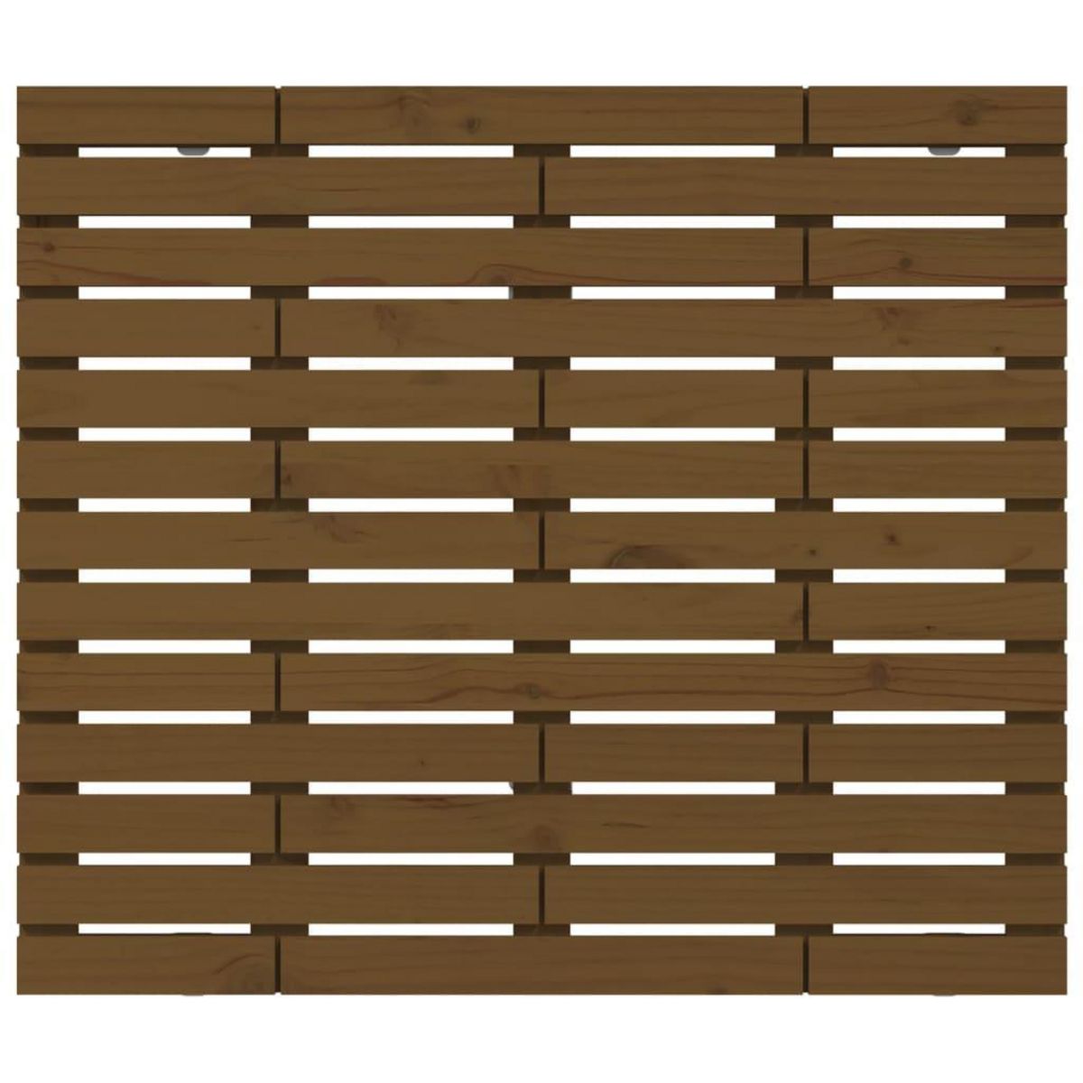 VIDAXL Tete de lit murale Marron miel 126x3x91,5 cm Bois massif de pin