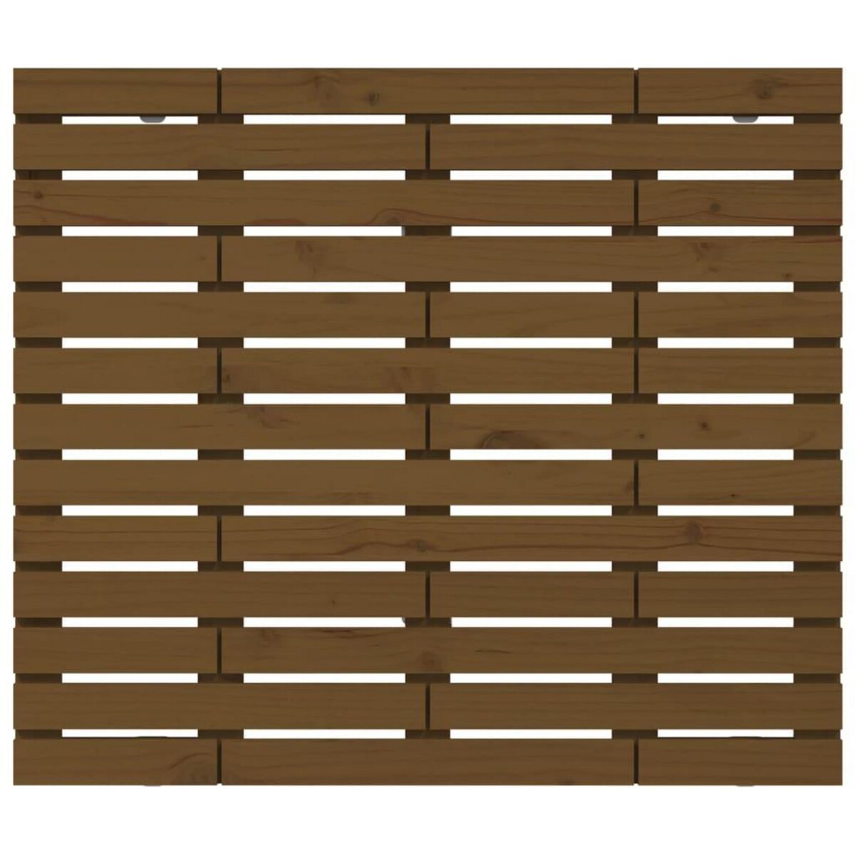 VIDAXL Tete de lit murale Marron miel 126x3x91,5 cm Bois massif de pin