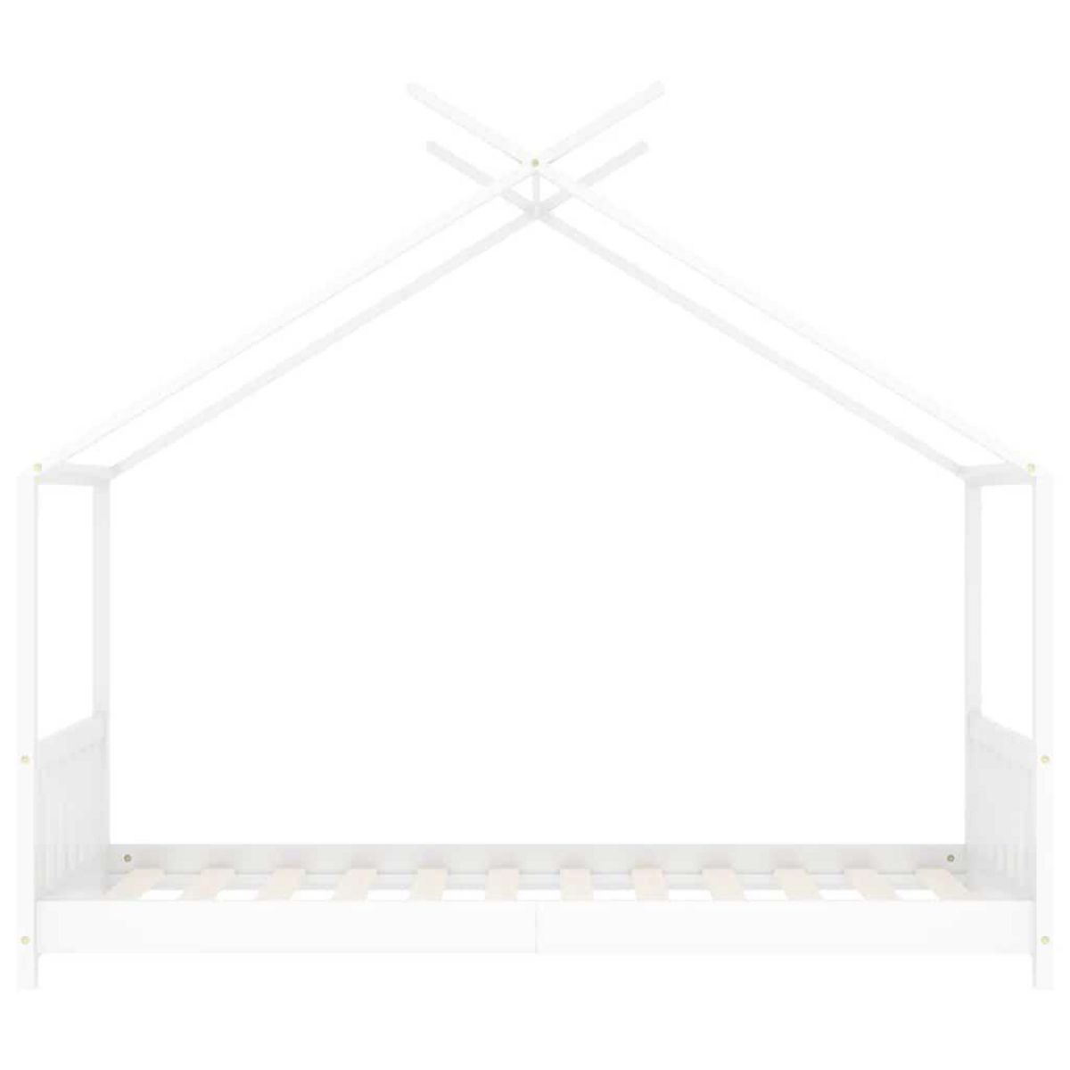 VIDAXL Cadre de lit d'enfant Blanc Bois de pin massif 70x140 cm