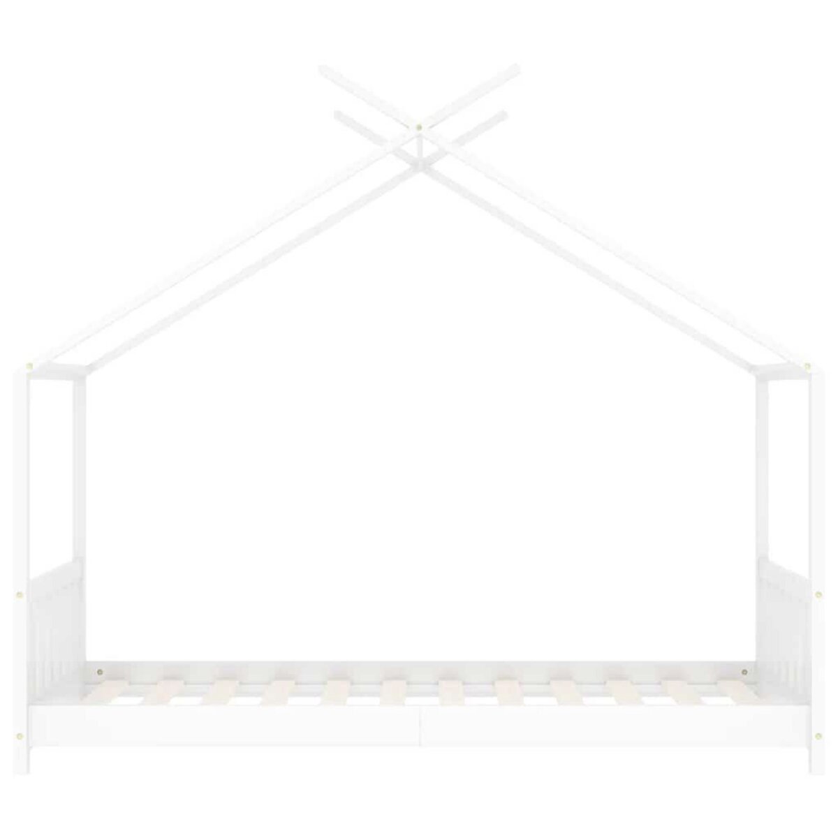VIDAXL Cadre de lit d'enfant Blanc Bois de pin massif 70x140 cm