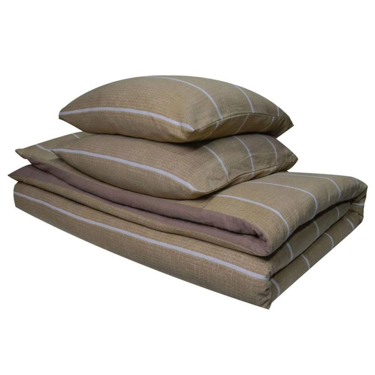 Dourev Housse de couette 240x220 + 2 taies flanelle 100% coton