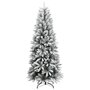Voir la diapositive 3 : VIDAXL Sapin de Noël artificiel 300 LED et neige floquée 180 cm