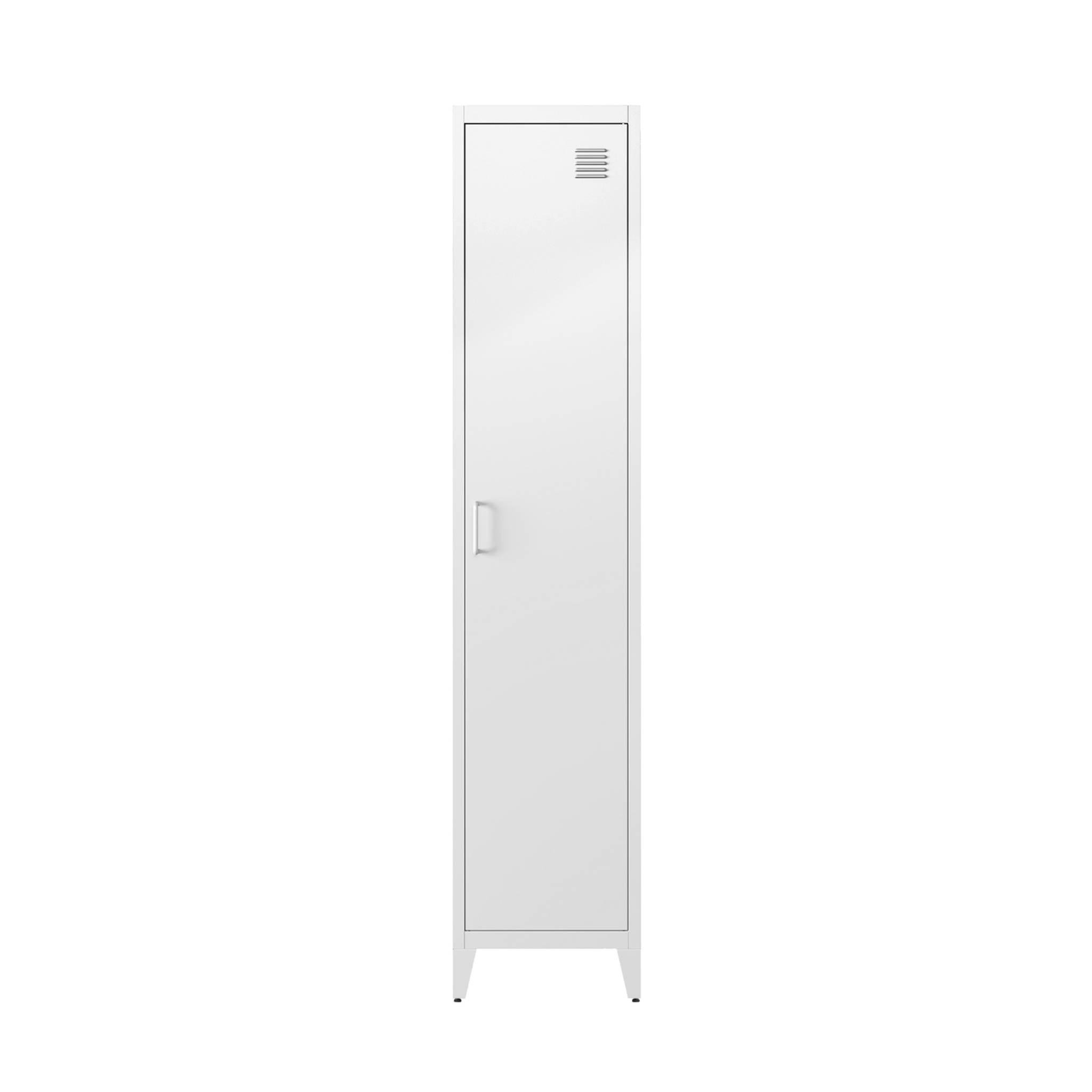 Voir la diapositive 6 : SWEEEK Armoire chambre industrielle métal, 4 espaces de rangement