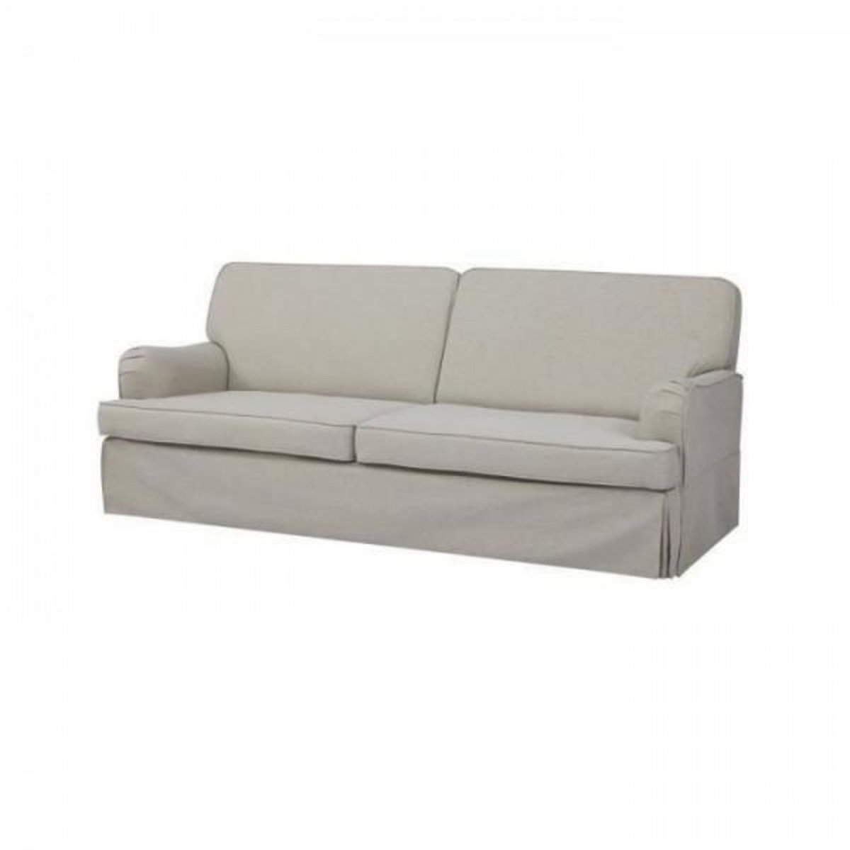 MARKET24 LUZ Canapé convertible - Tissu Beige - L 206 x P 95 x H 81 cm