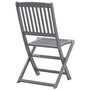 Voir la diapositive 4 : VIDAXL Chaises pliables d'exterieur lot de 2 Bois d'acacia solide