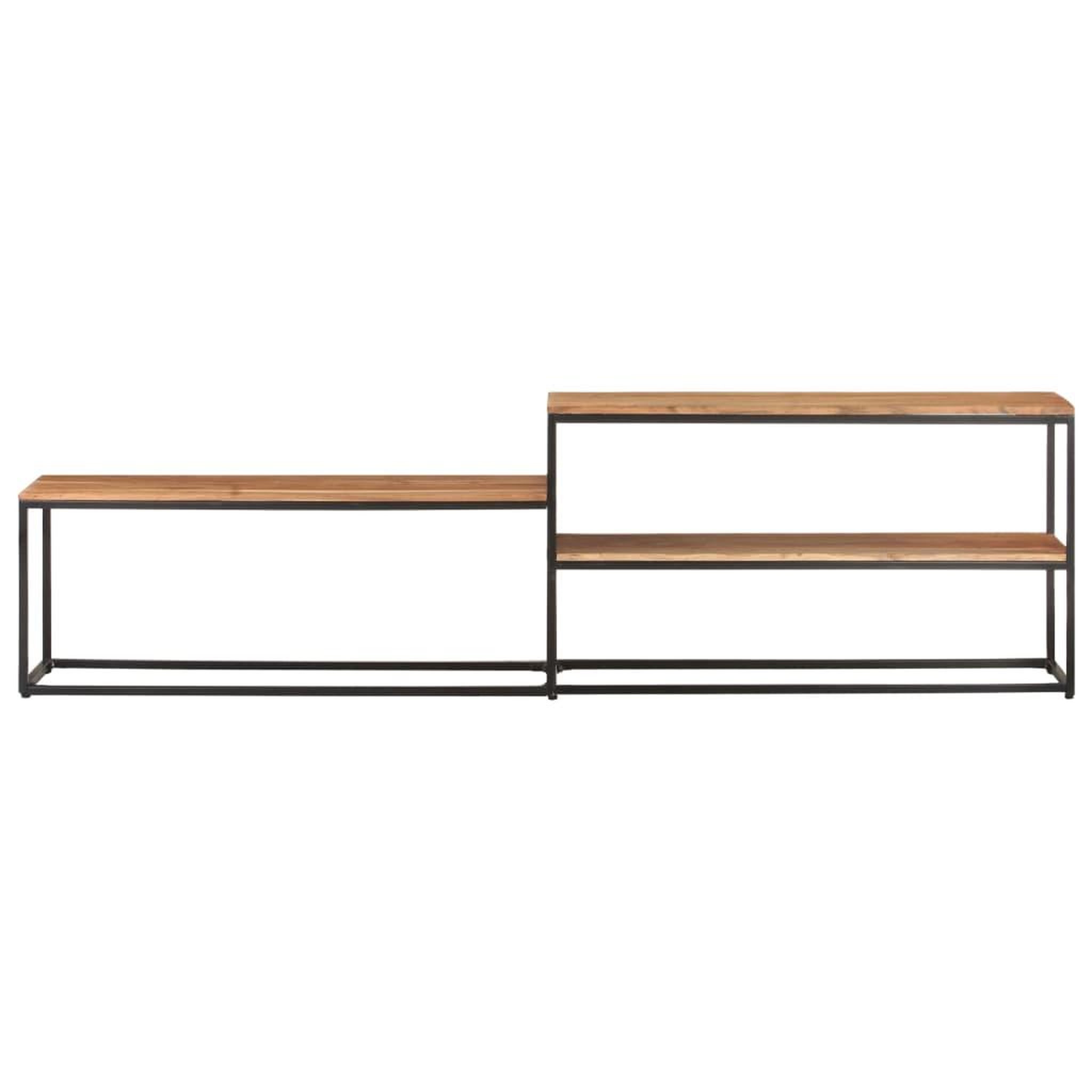 Voir la diapositive 2 : VIDAXL Meuble TV 180x30x50 cm Bois d'acacia massif