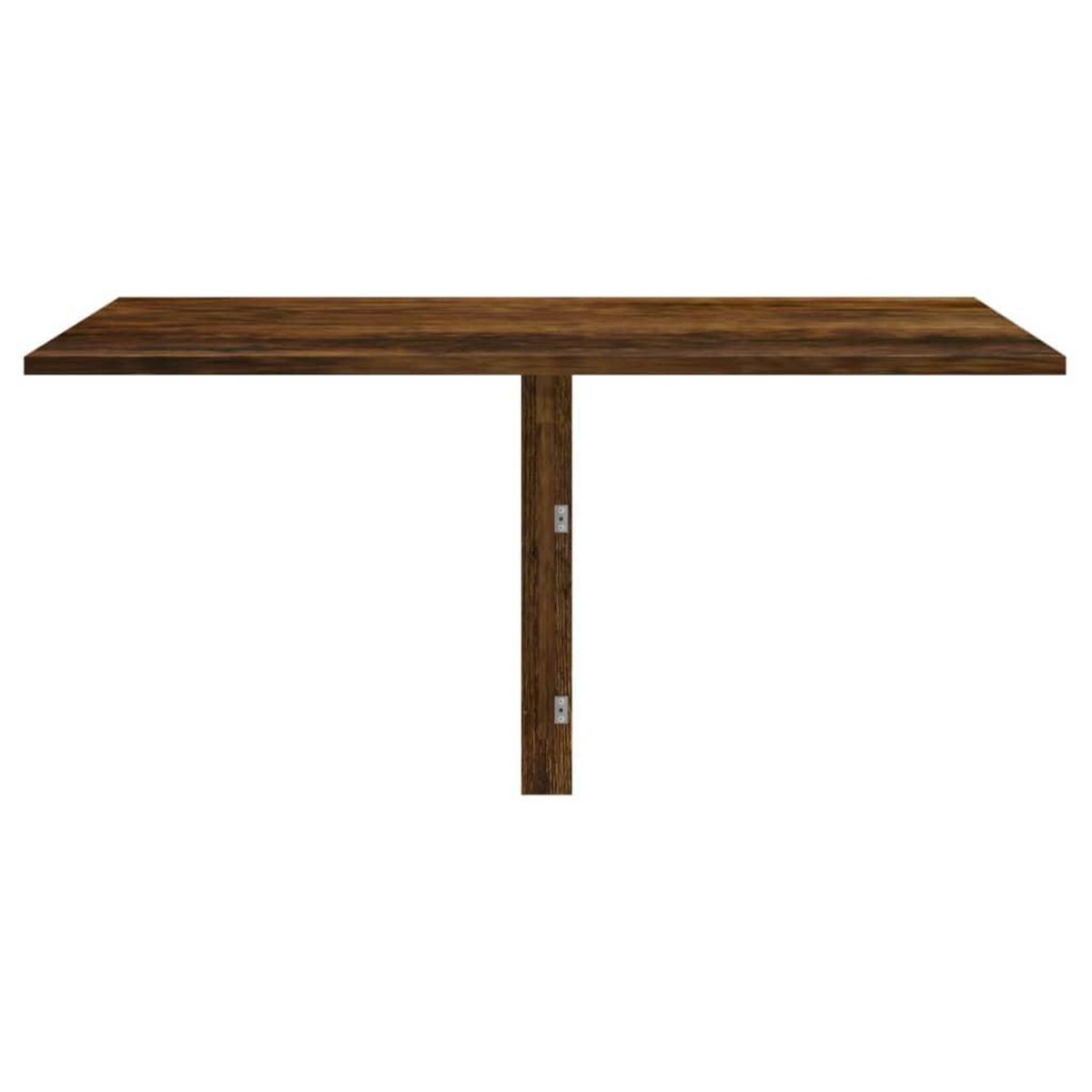 VIDAXL Table murale pliable Chene fume 100x60x56 cm Bois d'ingenierie