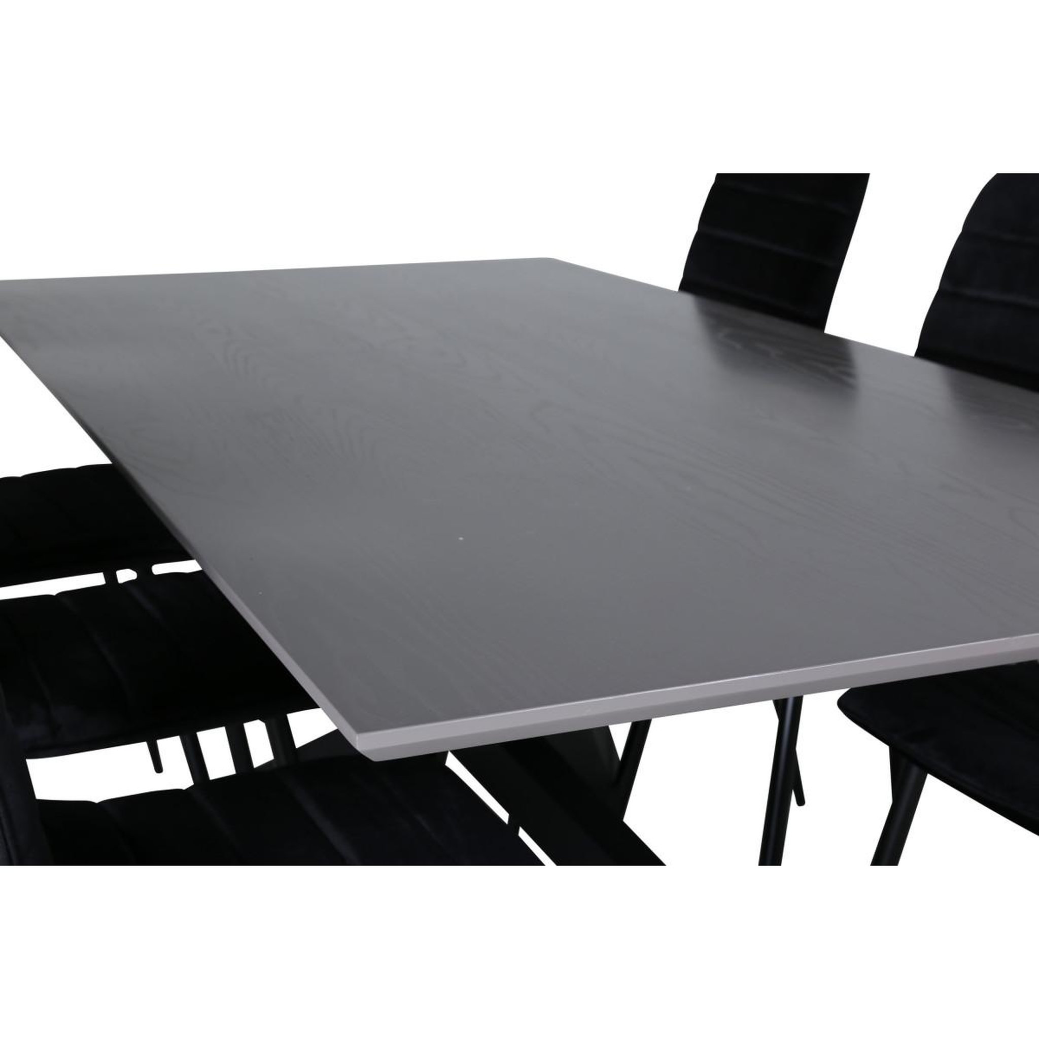 Voir la diapositive 4 : Paris Prix Ensemble table à manger & 6 chaises  piazza & windu  180cm gris & noir
