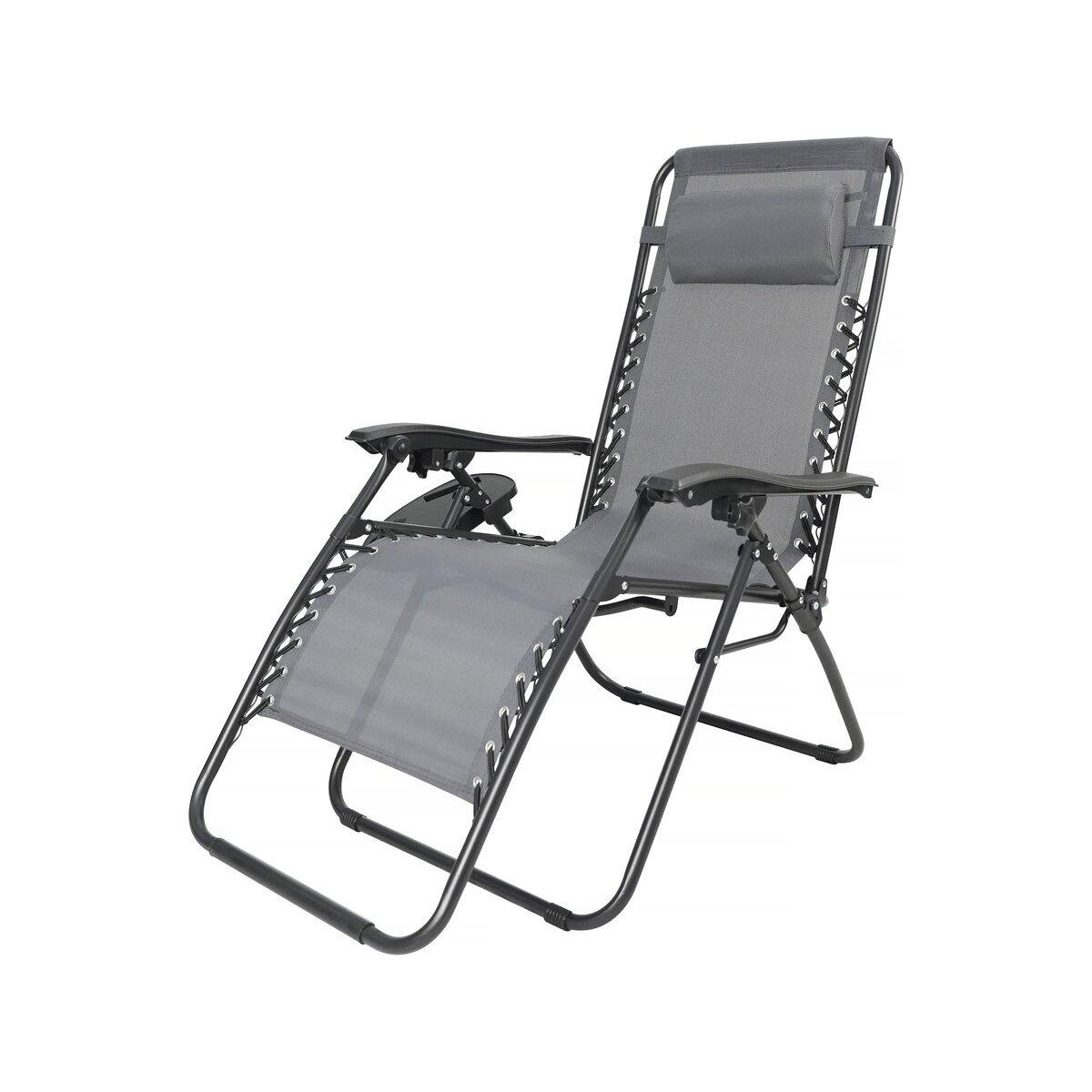 Habitat et Jardin Fauteuil de jardin relax zéro gravité  Sintra  - Gris