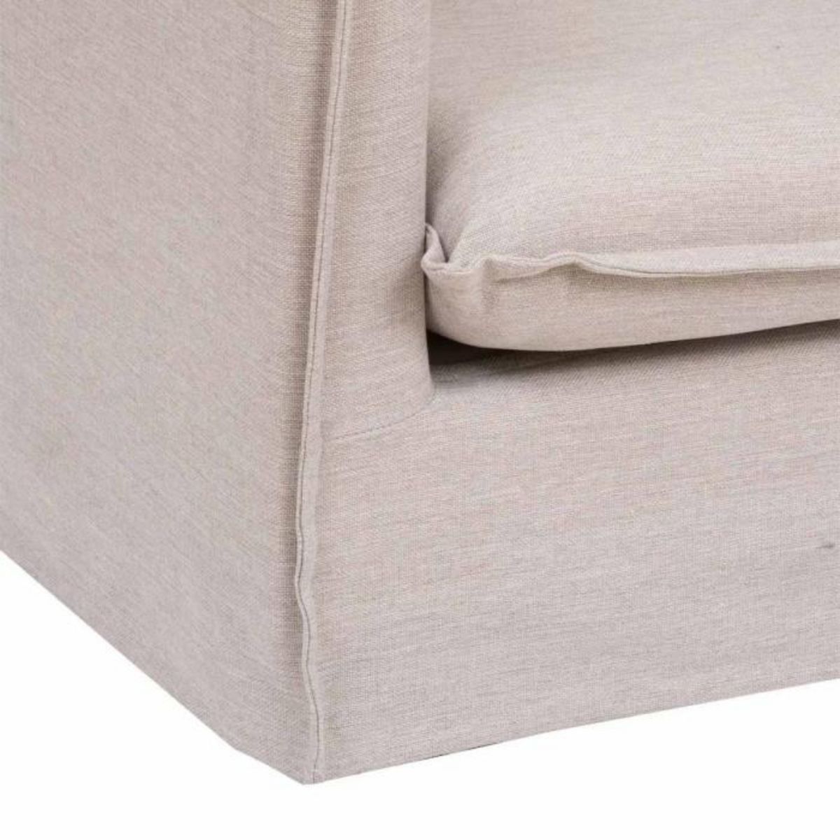 ATMOSPHERA Fauteuil XL  Odilon  117cm Beige Lin