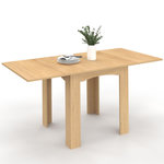 ID MARKET Table à manger extensible rectangle DONA 4-8 personnes hêtre 80-160 cm