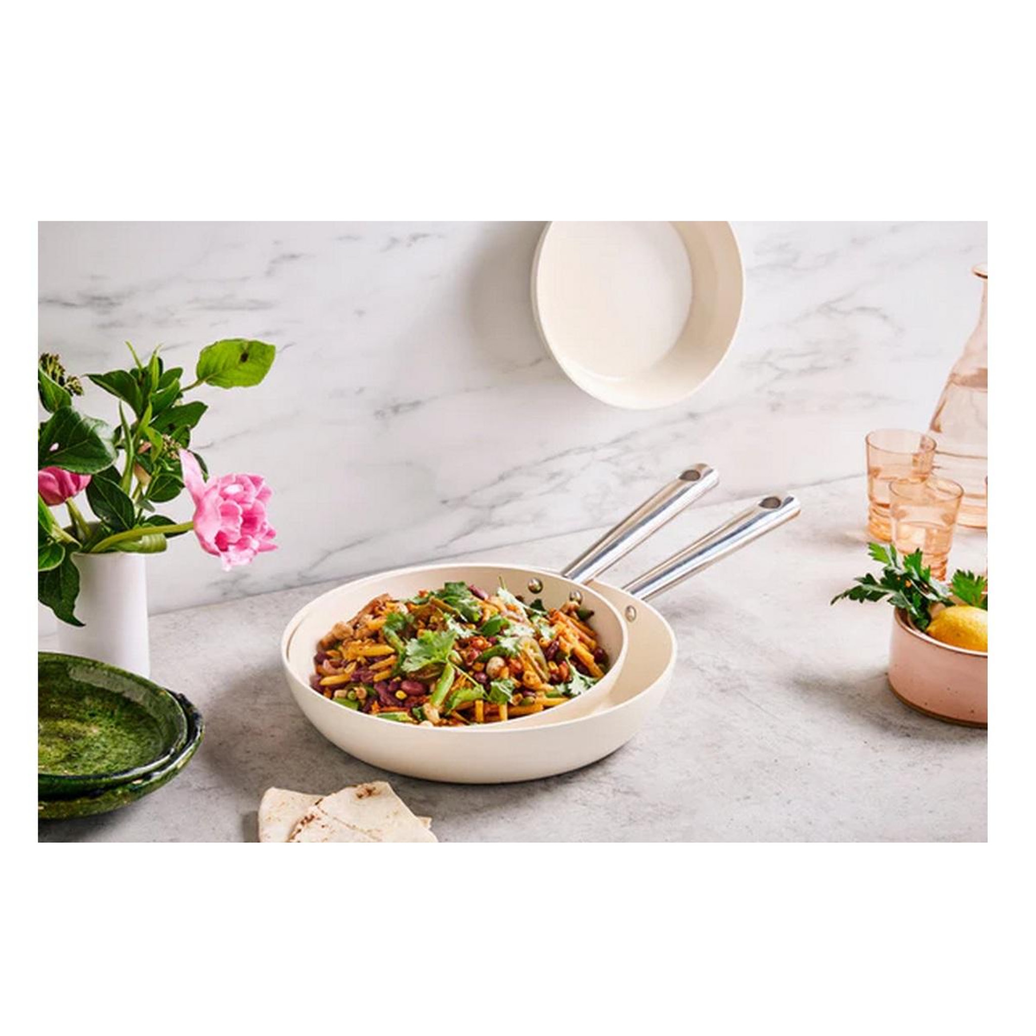 Voir la diapositive 6 : Beka Poêle wok antiadhésive 30cm crème - 102853