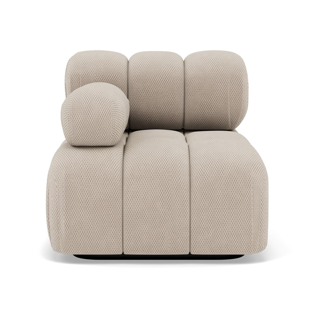 LISA DESIGN Ruby - module d'assise gauche en velours texturé