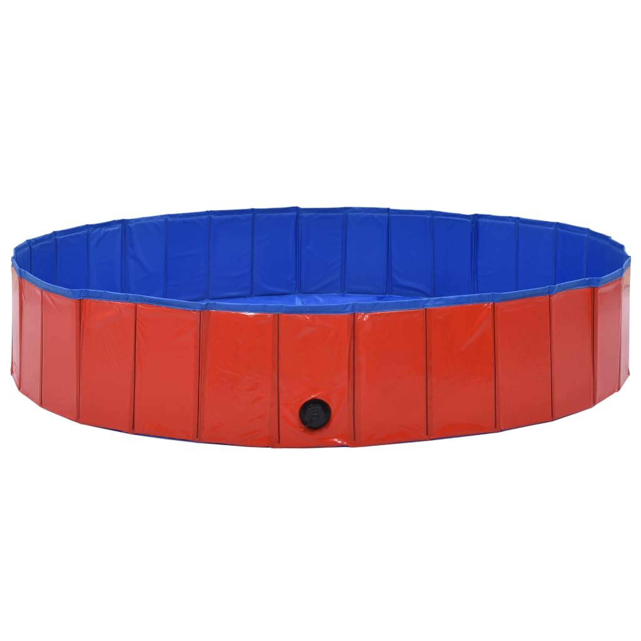 Voir la diapositive 4 : VIDAXL Piscine pliable pour chiens Rouge 160x30 cm PVC