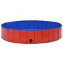 Voir la diapositive 4 : VIDAXL Piscine pliable pour chiens Rouge 160x30 cm PVC