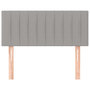 Voir la diapositive 3 : VIDAXL Tete de lit Gris clair 100x5x78/88 cm Tissu