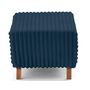 Voir la diapositive 4 : BEST MOBILIER Cristal - bout de lit - en fausse fourrure côtelée