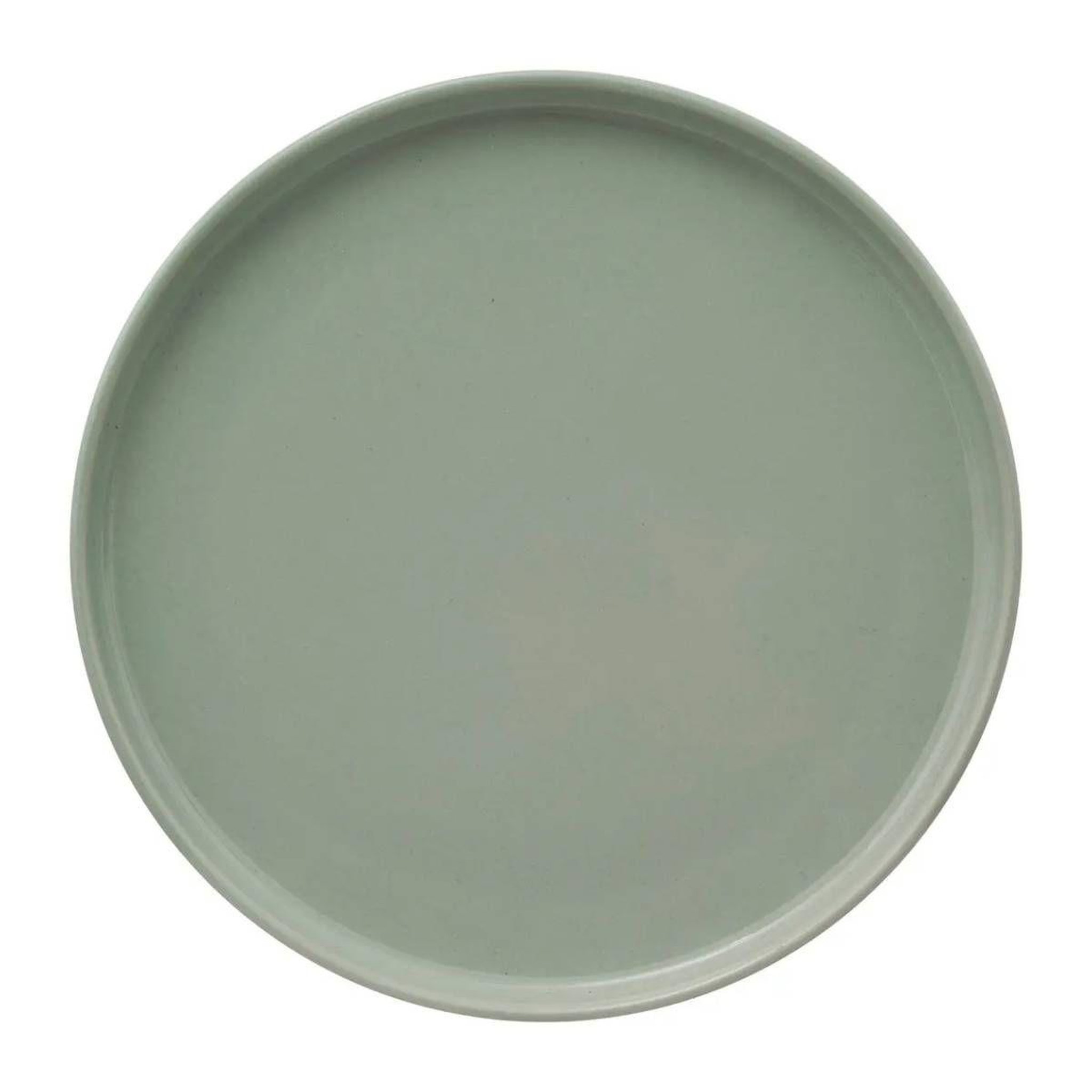 Voir la diapositive 1 : SECRET DE GOURMET Lot de 6 assiettes plates  marie  26cm vert clair