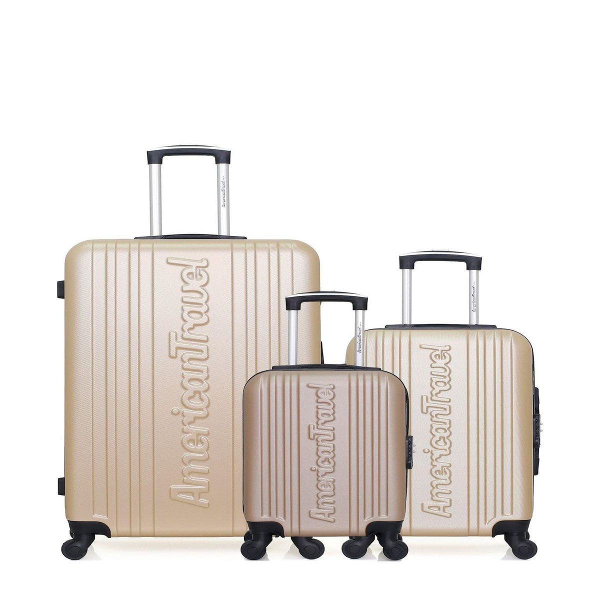 AMERICAN TRAVEL AMERICAN TRAVEL - LOT DE 3 - Valises grand format, cabine et cabine XXS SPRINGFIELD