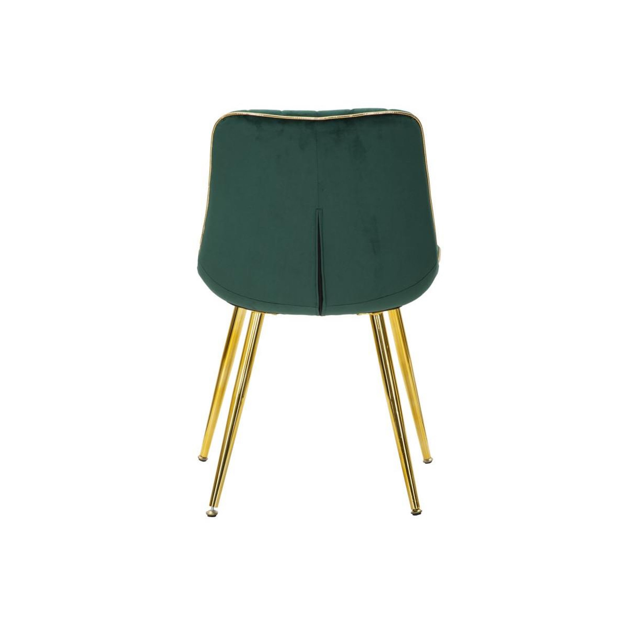 Voir la diapositive 3 : Paris Prix Lot de 2 chaises en tissu  paris  79cm vert & or