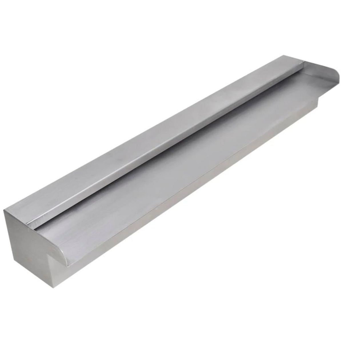 VIDAXL Lame d'eau rectangulaire 60 cm Acier inoxydable pour piscine
