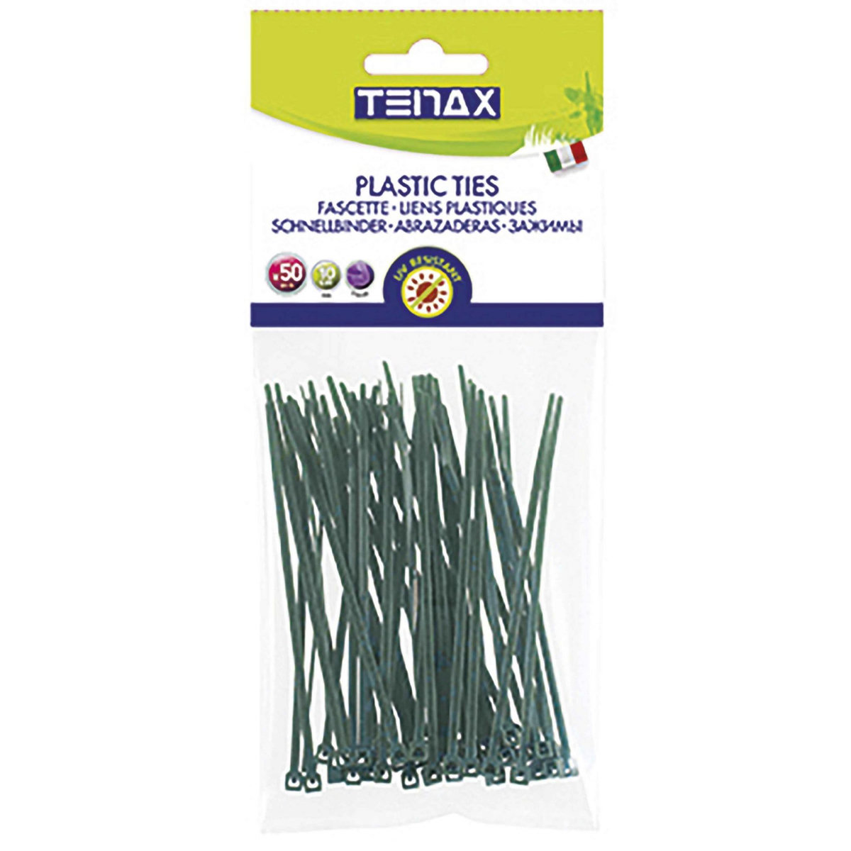 Tenax Liens vert 10cm  50 pcs
