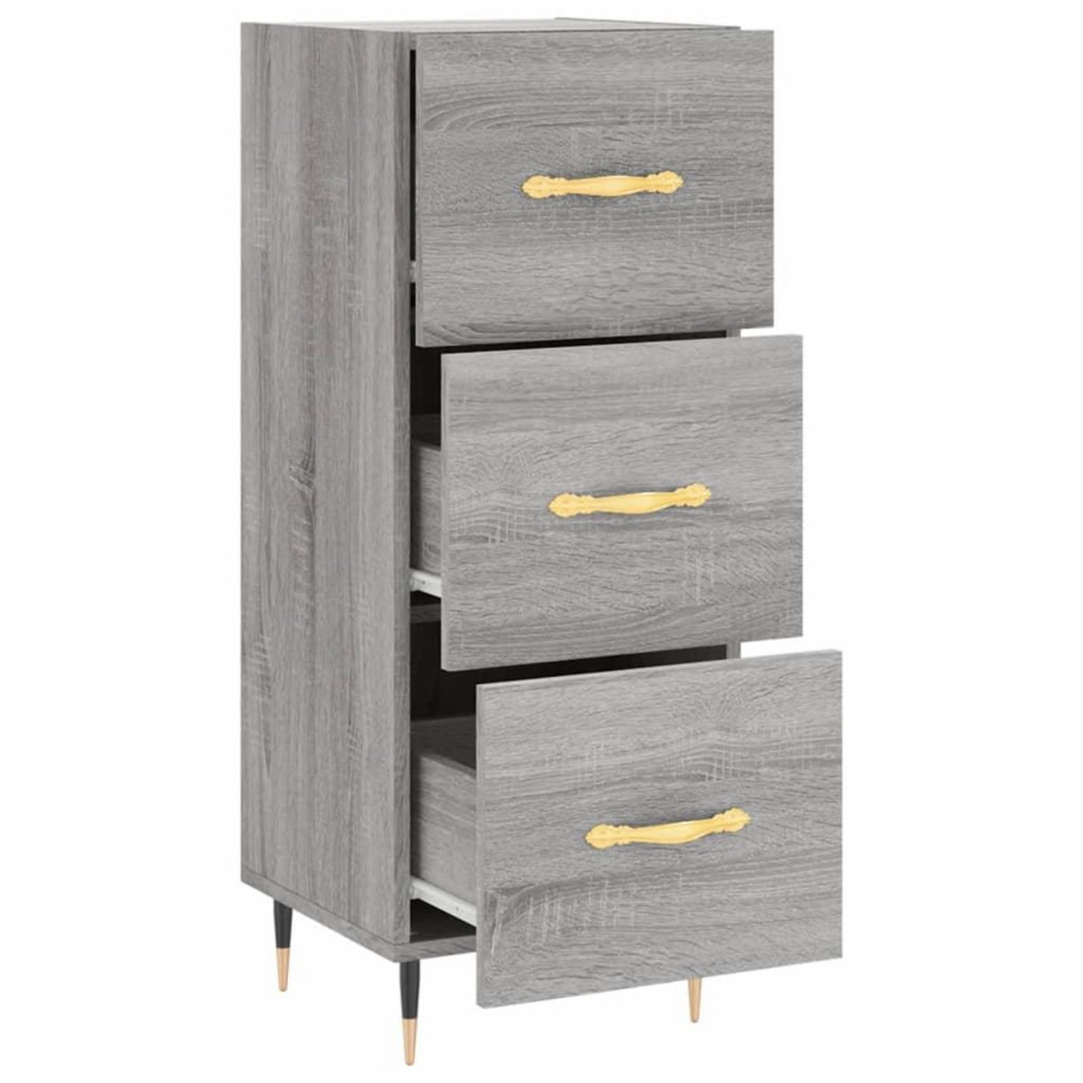 VIDAXL Buffet Sonoma gris 34,5x34x90 cm Bois d'ingenierie