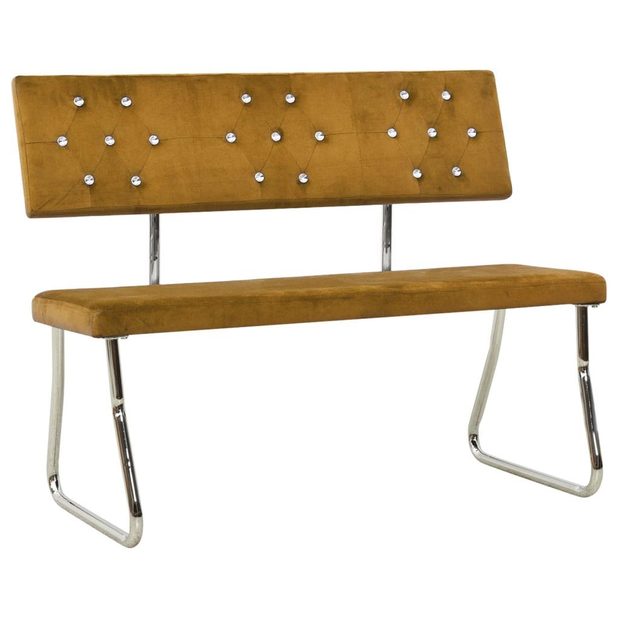 Voir la diapositive 1 : VIDAXL Banc 110 cm Marron Velours