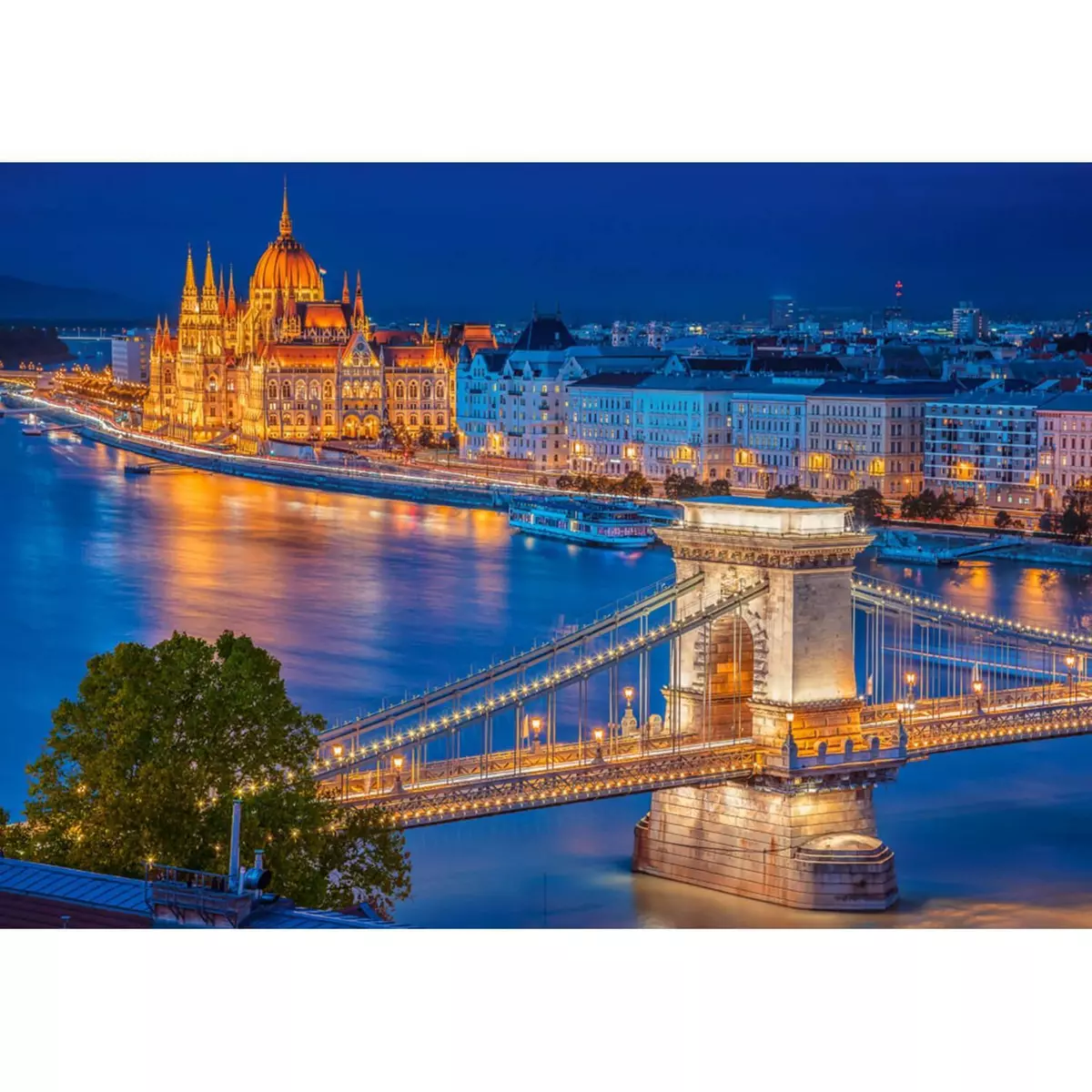 Castorland Puzzle 500 pièces : Budapest la nuit