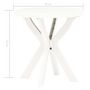 Voir la diapositive 6 : VIDAXL Table de bistro Blanc Ø70 cm Plastique