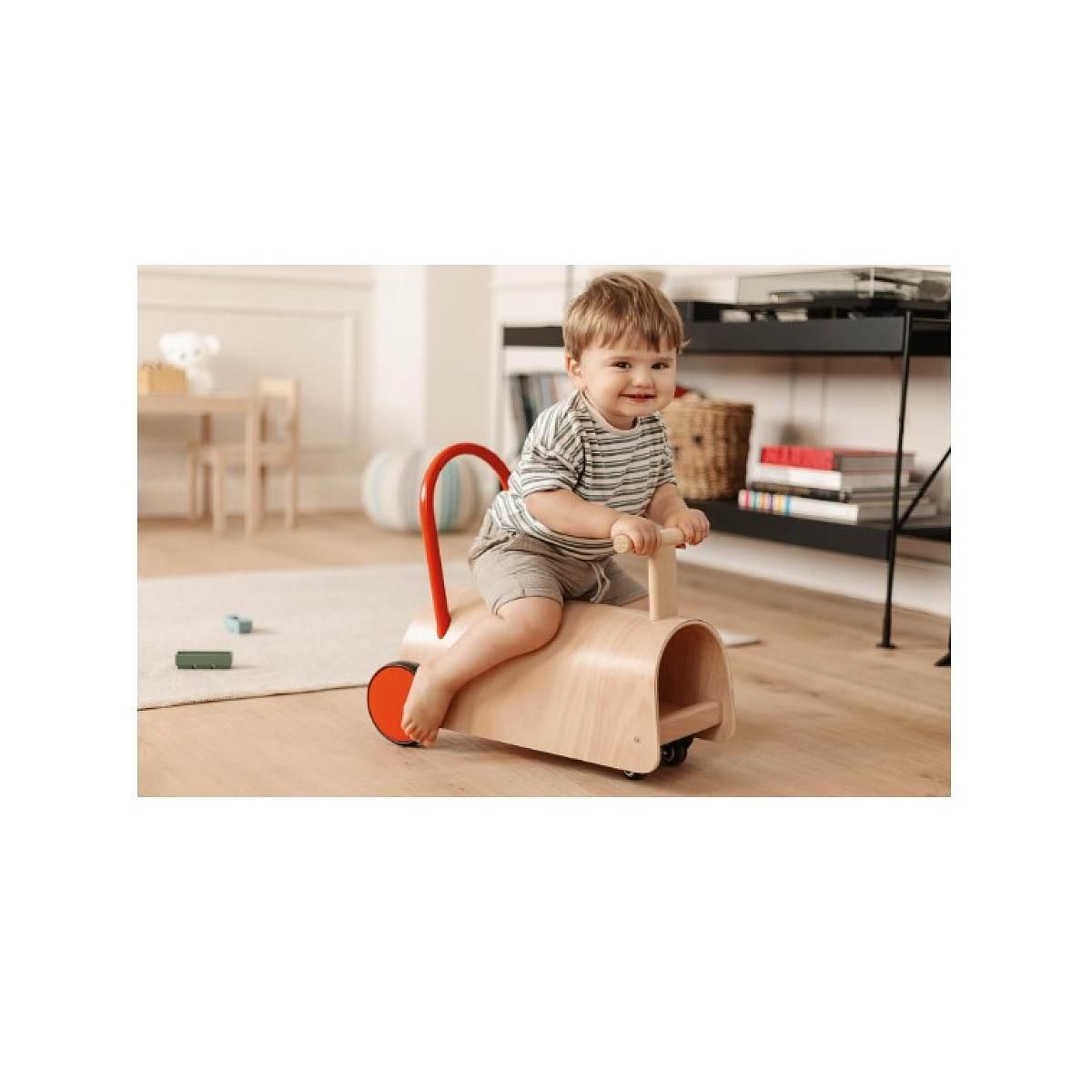 Pinolino Trotteur porteur Enzo en bois - jaune