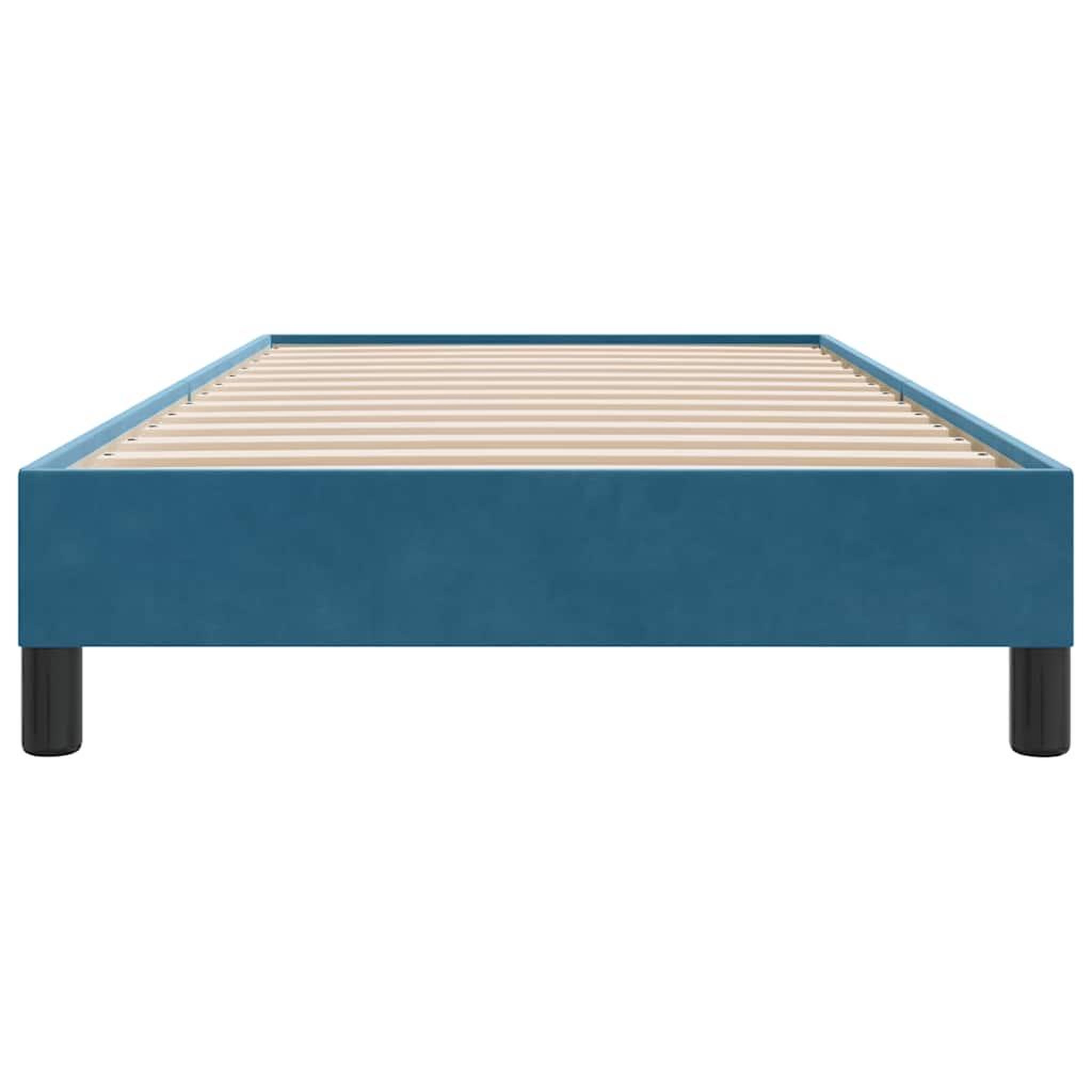 Voir la diapositive 5 : VIDAXL Sommier a lattes de lit sans matelas bleu fonce 100x210 cm