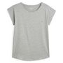 Voir la diapositive 3 : IN EXTENSO T-shirt manches courtes col rond gris chiné femme