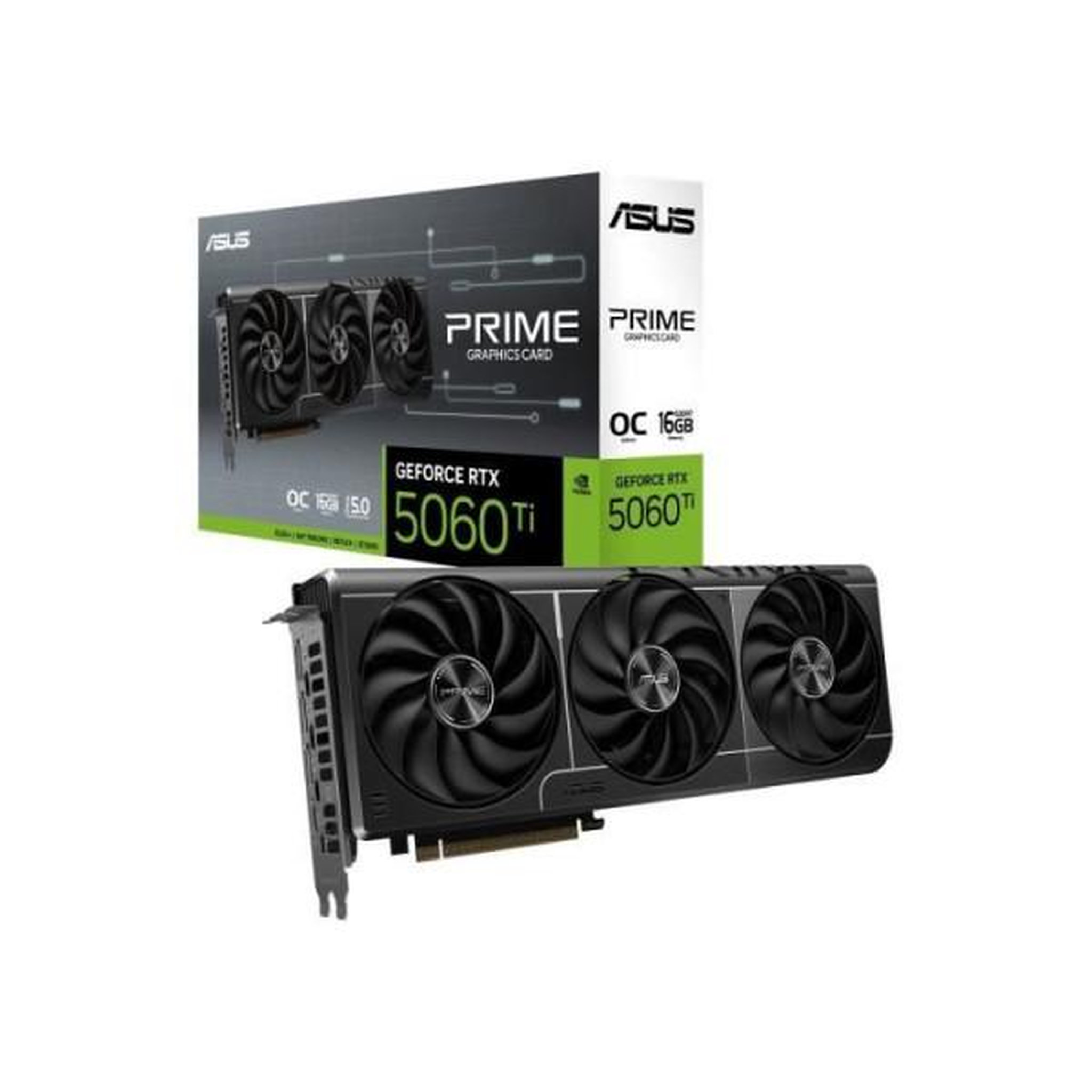 ASUS Carte graphique - asus - prime -rtx5060ti-o16g nvidia geforce rtx 5060 ti 16 go gddr7