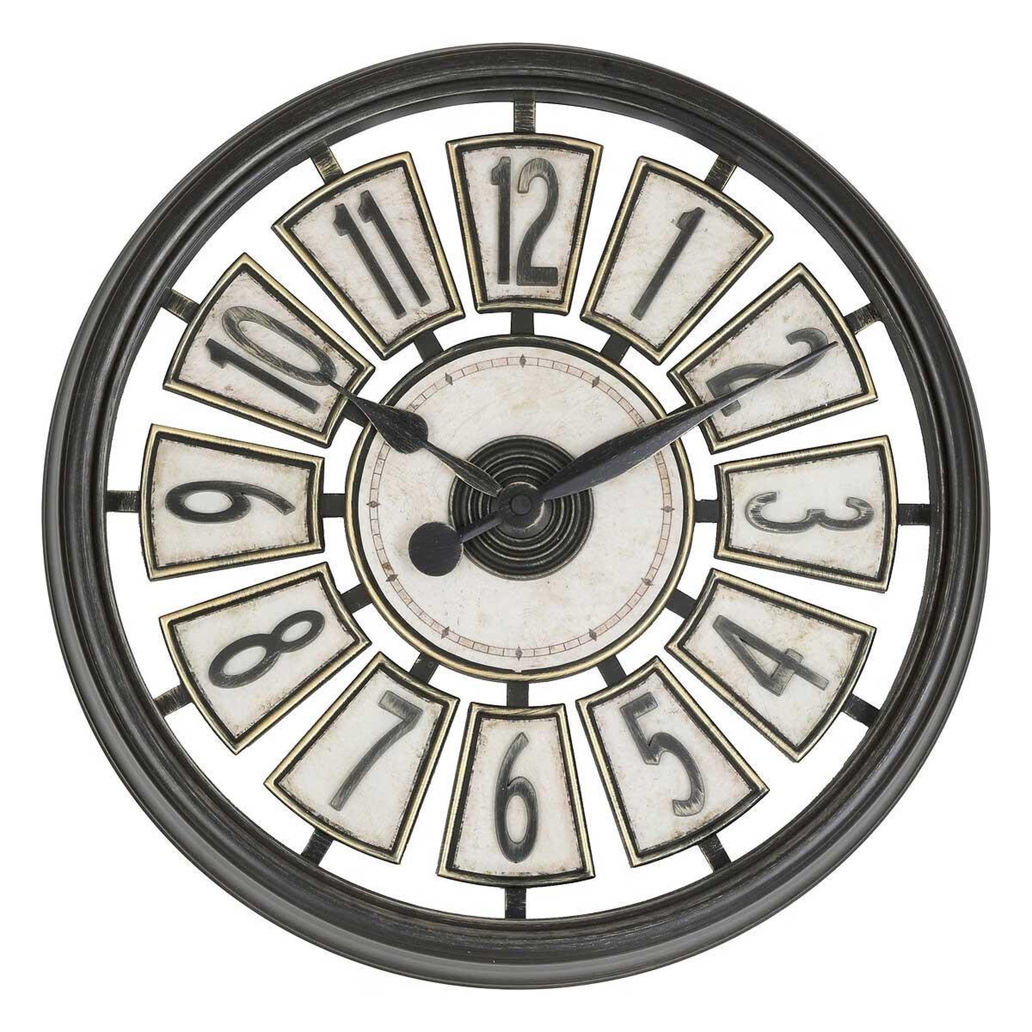 ATMOSPHERA Horloge murale  davy  39cm marron