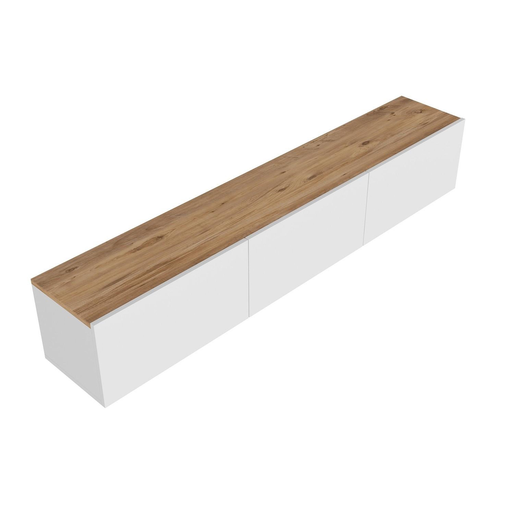 Habitat et Jardin Meuble tv en bois  west  - 150 x 32 x 30 cm - pin blanc de l'atlantique