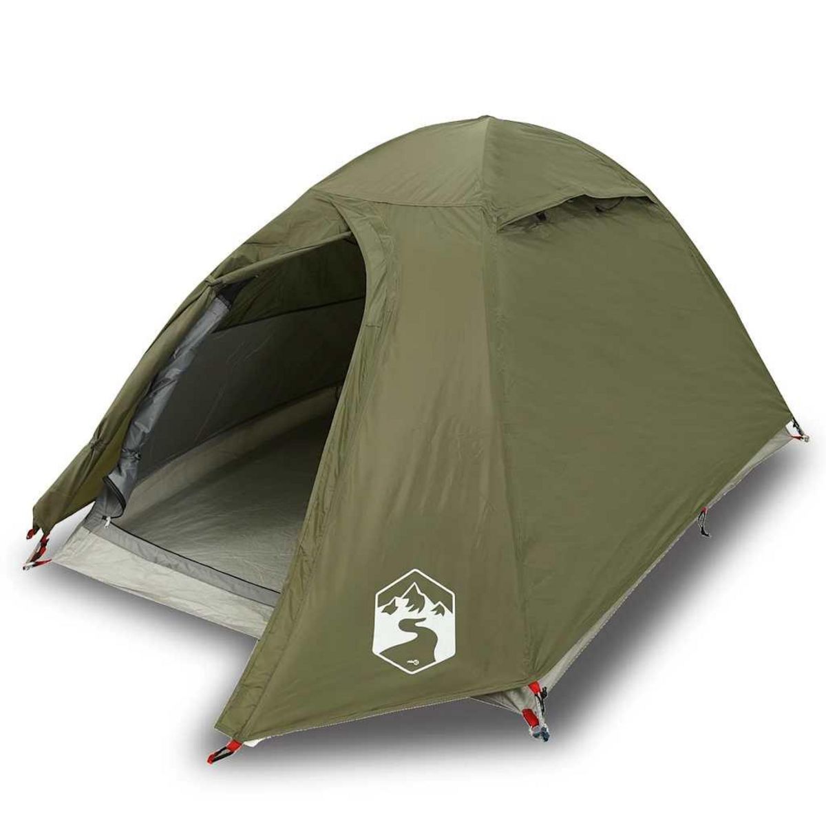 VIDAXL Tente de camping a dome 2 personnes vert olive impermeable
