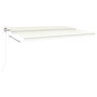 Voir la diapositive 4 : VIDAXL Auvent automatique avec capteur de vent et LED 500x300 cm Creme