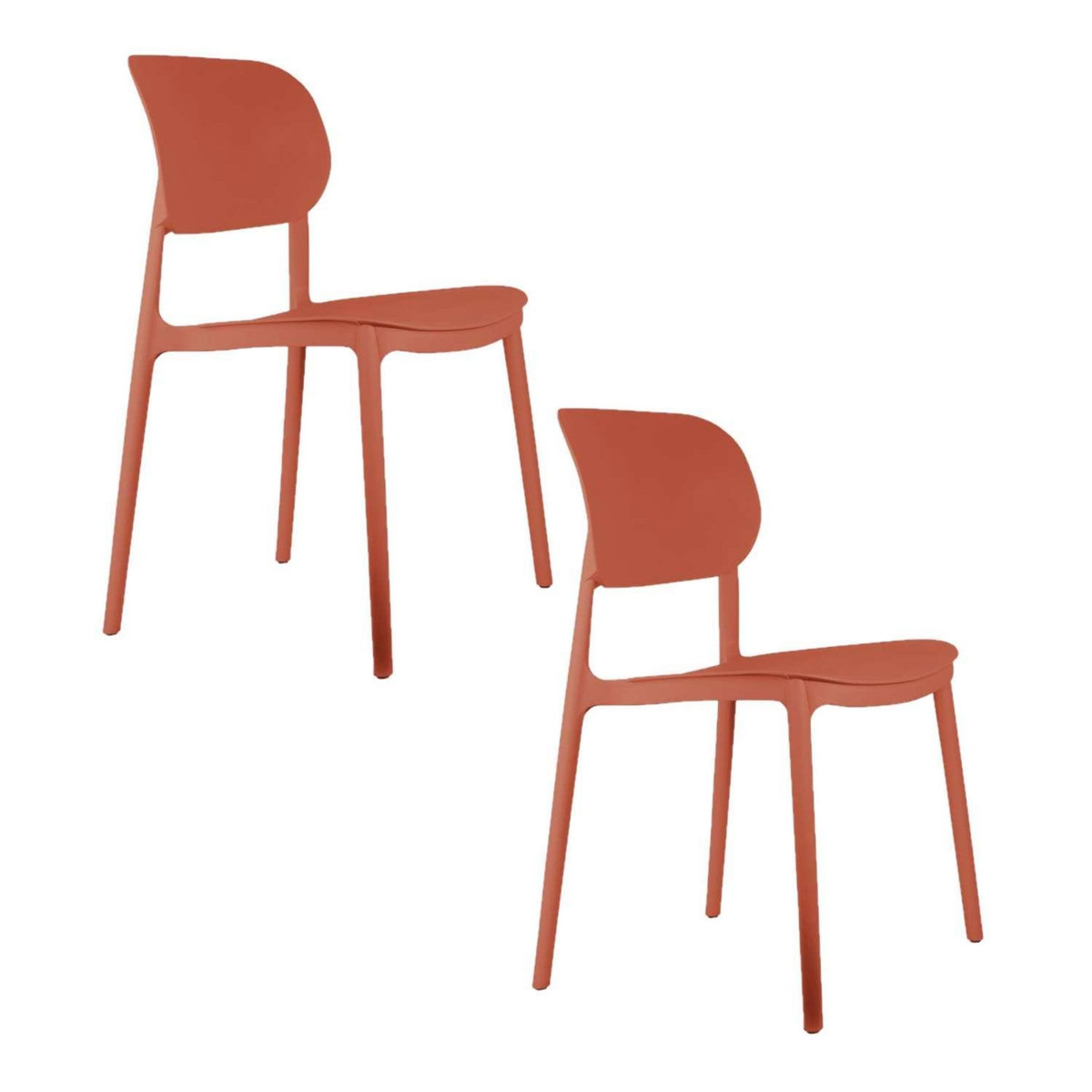 Leitmotiv Lot de 2 chaises design Cheer
