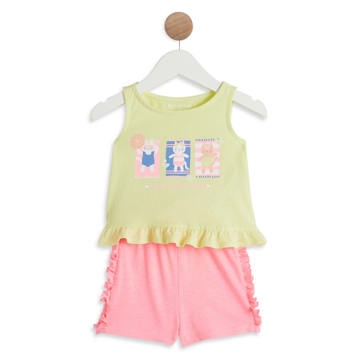 INEXTENSO Ensemble débardeur et short bébé fille